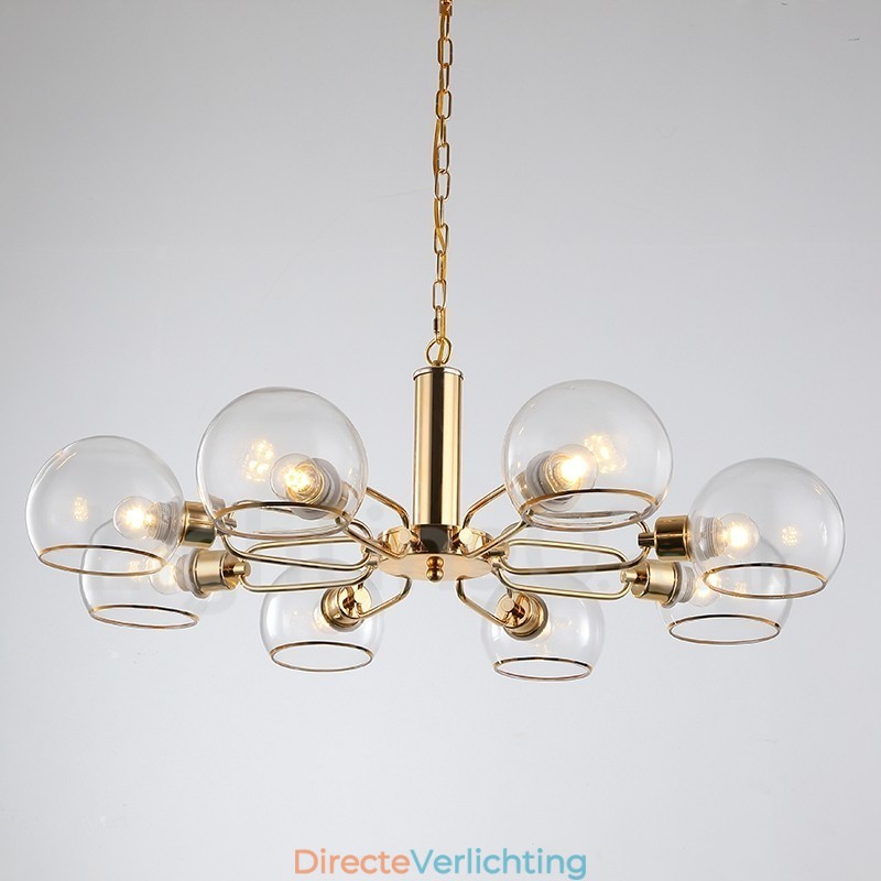 8 lampen Nordic Postmodern creatieve glazen Magic Bean kroonluchter