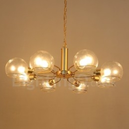 8 lampen Nordic Postmodern creatieve glazen Magic Bean kroonluchter
