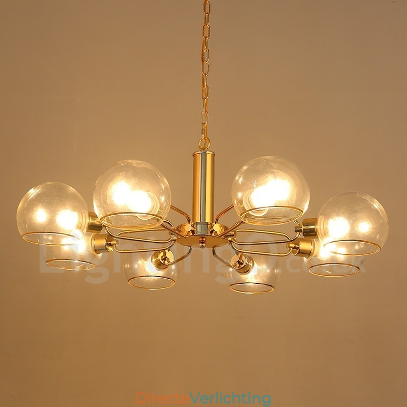 8 lampen Nordic Postmodern creatieve glazen Magic Bean kroonluchter