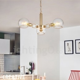 3-lichts Nordic Postmoderne creatieve glazen Magic Bean kroonluchter