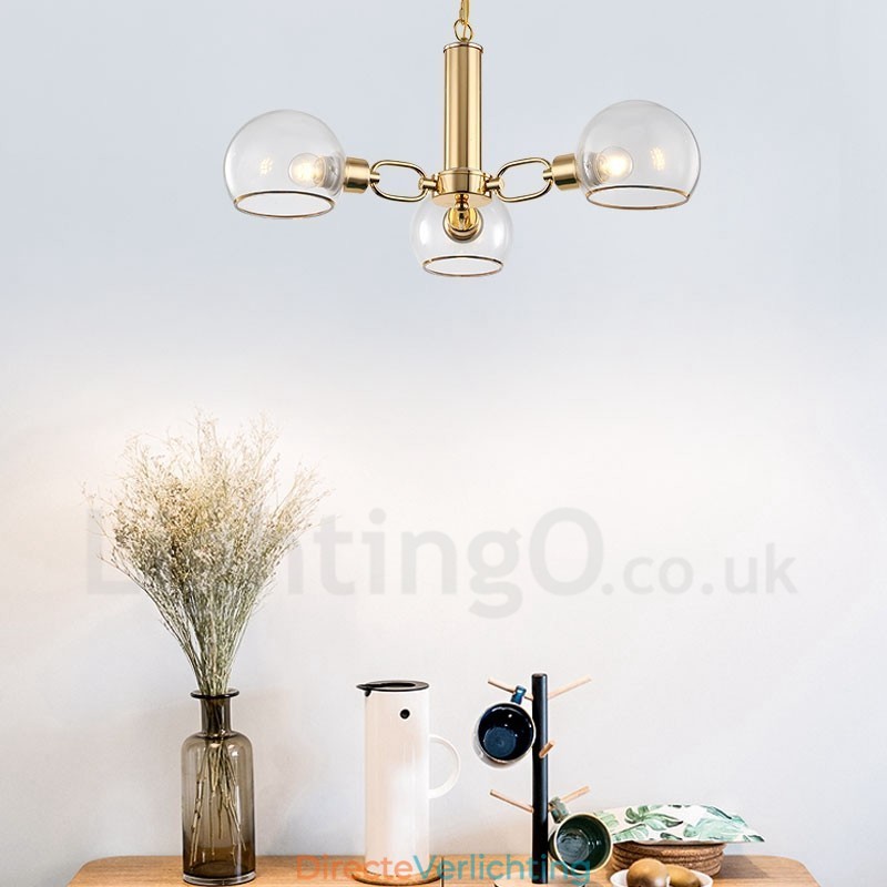 3-lichts Nordic Postmoderne creatieve glazen Magic Bean kroonluchter