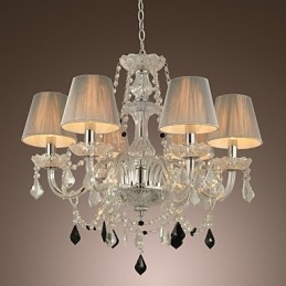 Kroonluchter Kristal Luxe Modern 1 Lagen Woonkamer 6 Lampen