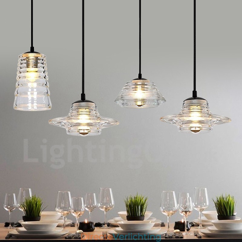 Enkele kop glazen hanglamp café