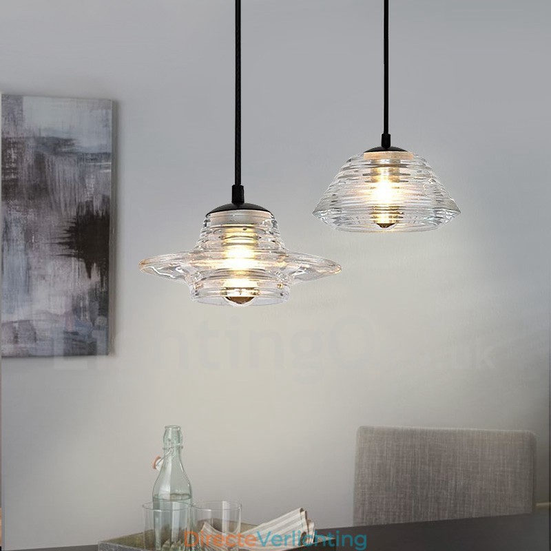 Enkele kop glazen hanglamp café