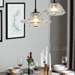 Enkele kop glazen hanglamp café