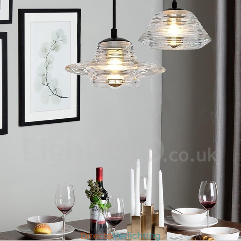 Enkele kop glazen hanglamp café