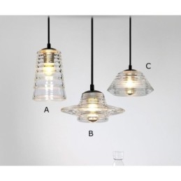 Enkele kop glazen hanglamp café