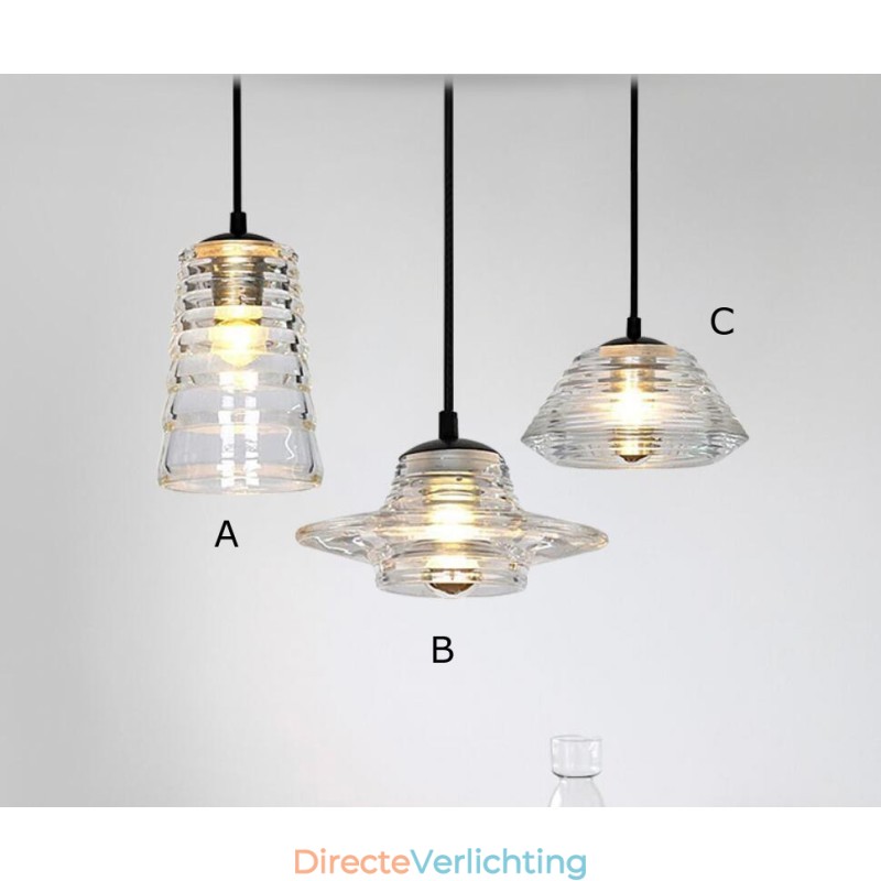 Enkele kop glazen hanglamp café