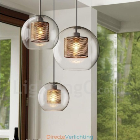 Moderne minimalistische Scandinavische stijl decoratie café glazen bol enkele kop hanglamp Moderne minimalistische Scandinavische stijl decoratie café glazen bol enkele kop hanglamp