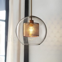 Moderne minimalistische Scandinavische stijl decoratie café glazen bol enkele kop hanglamp