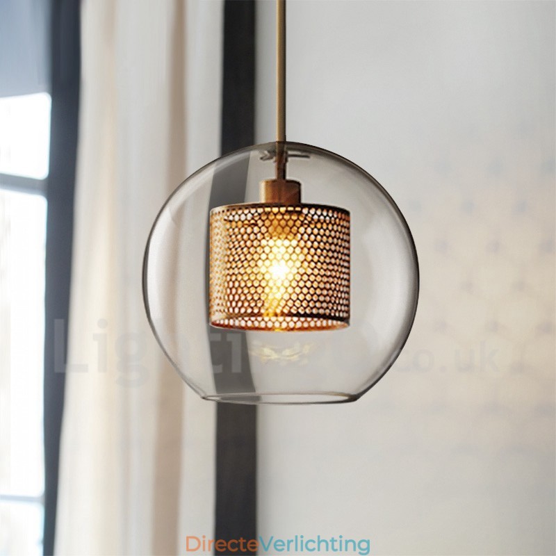 Moderne minimalistische Scandinavische stijl decoratie café glazen bol enkele kop hanglamp