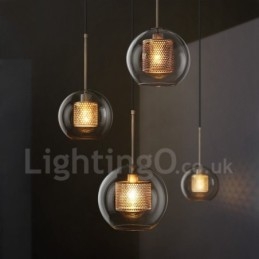Moderne minimalistische Scandinavische stijl decoratie café glazen bol enkele kop hanglamp