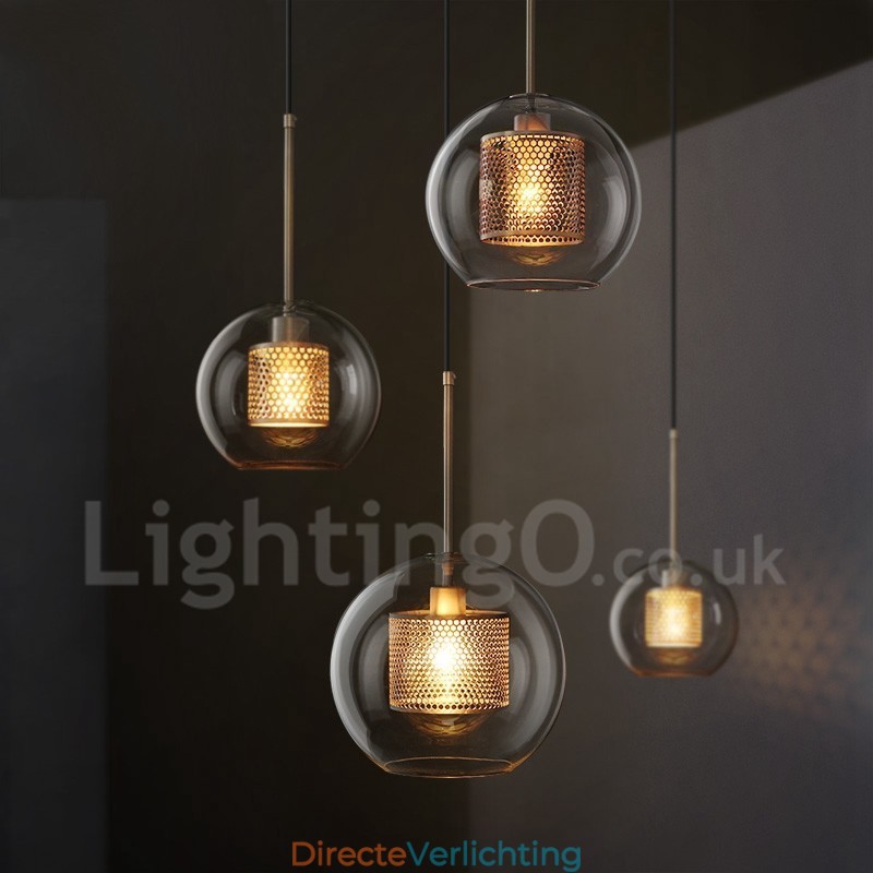 Moderne minimalistische Scandinavische stijl decoratie café glazen bol enkele kop hanglamp
