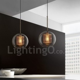 Moderne minimalistische Scandinavische stijl decoratie café glazen bol enkele kop hanglamp