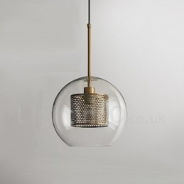 Moderne minimalistische Scandinavische stijl decoratie café glazen bol enkele kop hanglamp