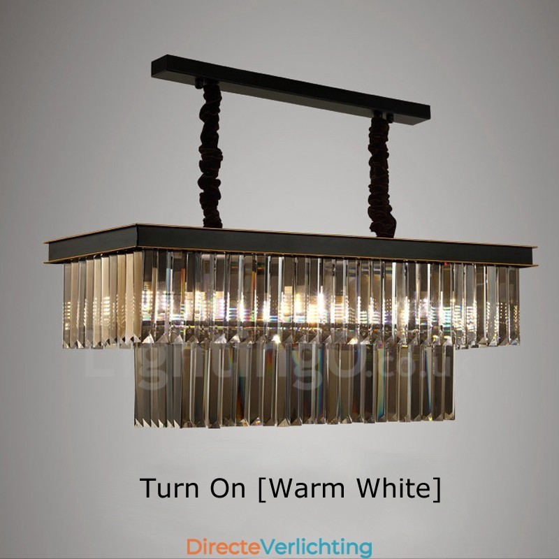 Retro Kristallen Hanglamp Café Expositiehal