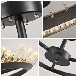 Moderne eigentijdse kristallen plafondlampen