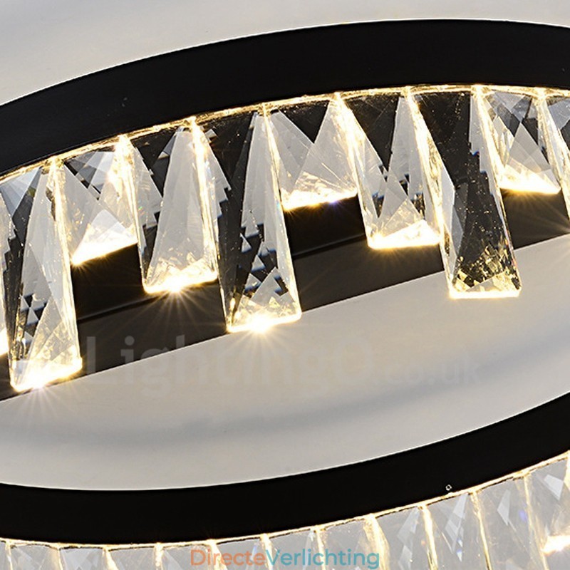 Moderne minimalistische creatieve ronde plafondkristallamp