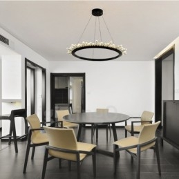 Moderne ringvormige kristallen hanglamp