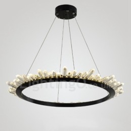 Moderne ringvormige kristallen hanglamp