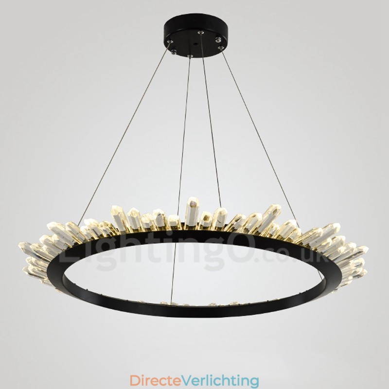Moderne ringvormige kristallen hanglamp