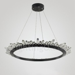 Moderne ringvormige kristallen hanglamp