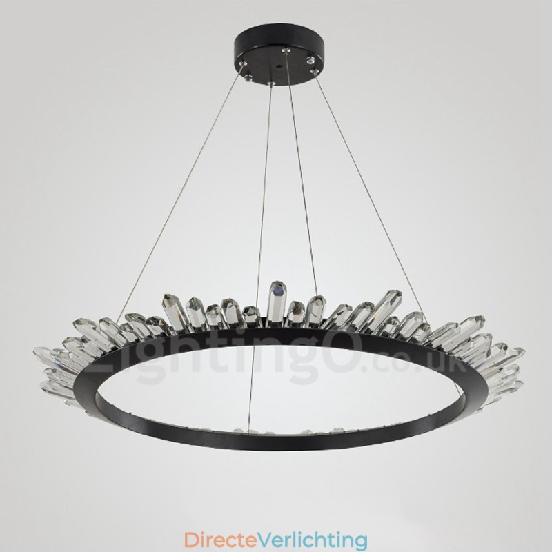 Moderne ringvormige kristallen hanglamp