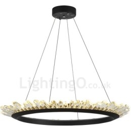 Moderne ringvormige kristallen hanglamp