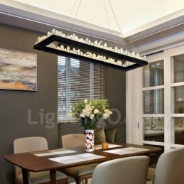 Nieuwste ontwerp rechthoekige kristallen hanglamp