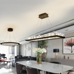 Nieuwste ontwerp rechthoekige kristallen hanglamp