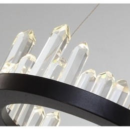 Moderne mode dubbele cirkel kristallen hanglamp