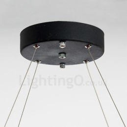 Moderne mode dubbele cirkel kristallen hanglamp
