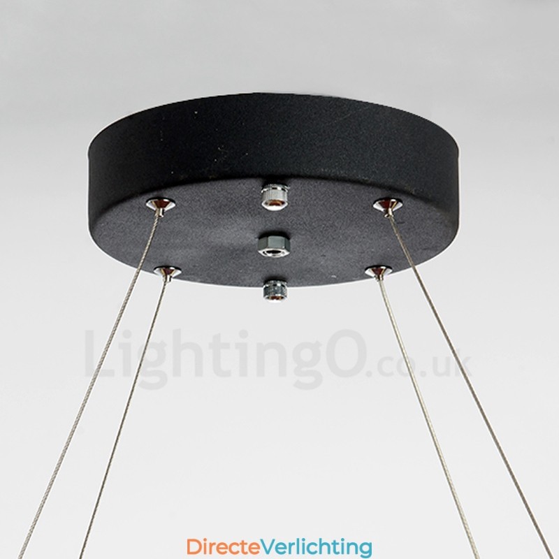 Moderne mode dubbele cirkel kristallen hanglamp