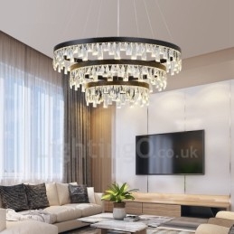 Moderne ronde kristallen hanglamp