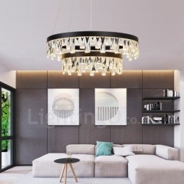 Moderne ronde kristallen hanglamp