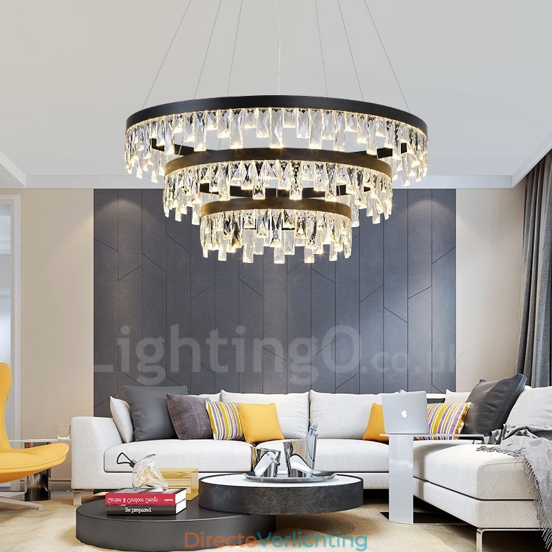 Moderne ronde kristallen hanglamp