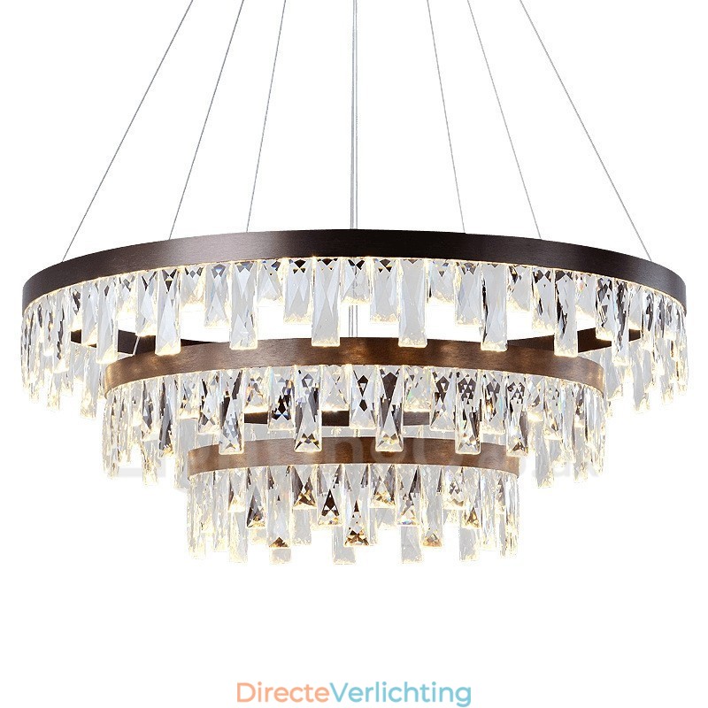Moderne ronde kristallen hanglamp
