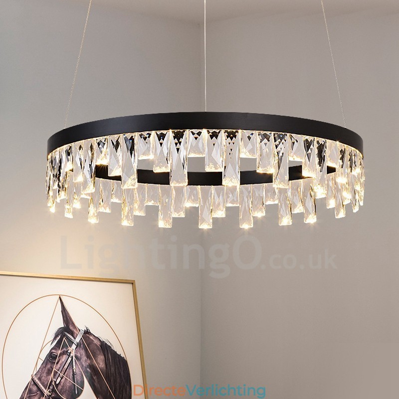 Moderne ronde kristallen hanglamp