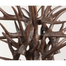 9-lichts rustieke artistieke retro gewei kroonluchter