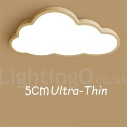 Ultradunne wolken dimbare moderne eigentijdse Scandinavische stijl plafondlampen met acryl kap met afstandsbediening Kan ook worden gebruikt als wandlamp