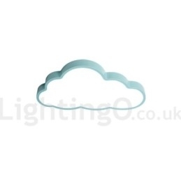 Ultradunne wolken dimbare moderne eigentijdse Scandinavische stijl plafondlampen met acryl kap met afstandsbediening Kan ook worden gebruikt als wandlamp