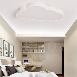 Ultradunne wolken dimbare moderne eigentijdse Scandinavische stijl plafondlampen met acryl kap met afstandsbediening Kan ook worden gebruikt als wandlamp