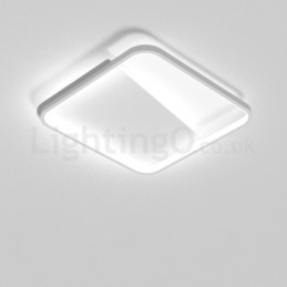 Moderne minimalistische ultradunne 5 cm aluminium vierkante plafondlampen