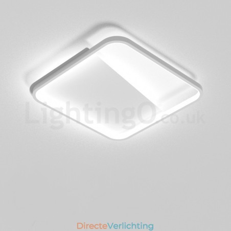 Moderne minimalistische ultradunne 5 cm aluminium vierkante plafondlampen Moderne minimalistische ultradunne 5 cm aluminium vierkante plafondlampen