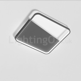 Moderne minimalistische ultradunne 5 cm aluminium vierkante plafondlampen