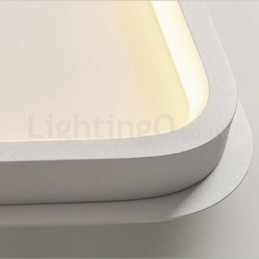 Moderne minimalistische ultradunne 5 cm aluminium vierkante plafondlampen