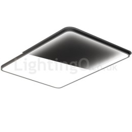 Moderne minimalistische ultradunne 5 cm aluminium rechthoekige plafondlampen