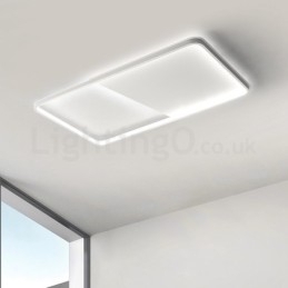 Moderne minimalistische ultradunne 5 cm aluminium rechthoekige plafondlampen