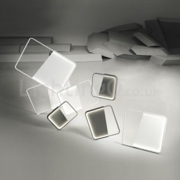 Moderne minimalistische ultradunne 5 cm aluminium rechthoekige plafondlampen
