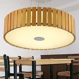 Kroonluchter Mini Stijl Lantaarn Hout Bamboe